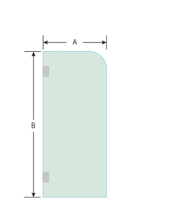shower door measurement image