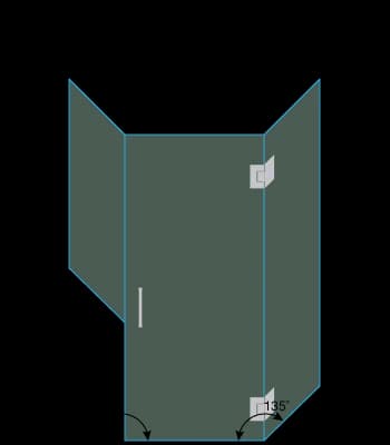 shower door measurement image
