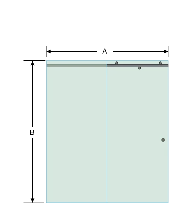 shower door measurement image