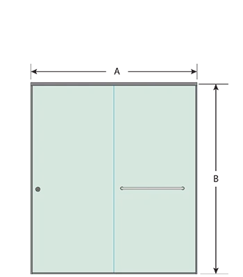 shower door measurement image