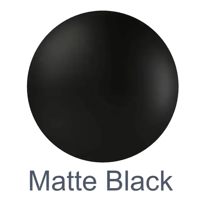 matte black finish sphere sample 