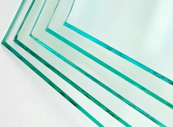 Tempered glass sheets with beveled edges, ideal for custom shower doors, table tops, and mirrors.