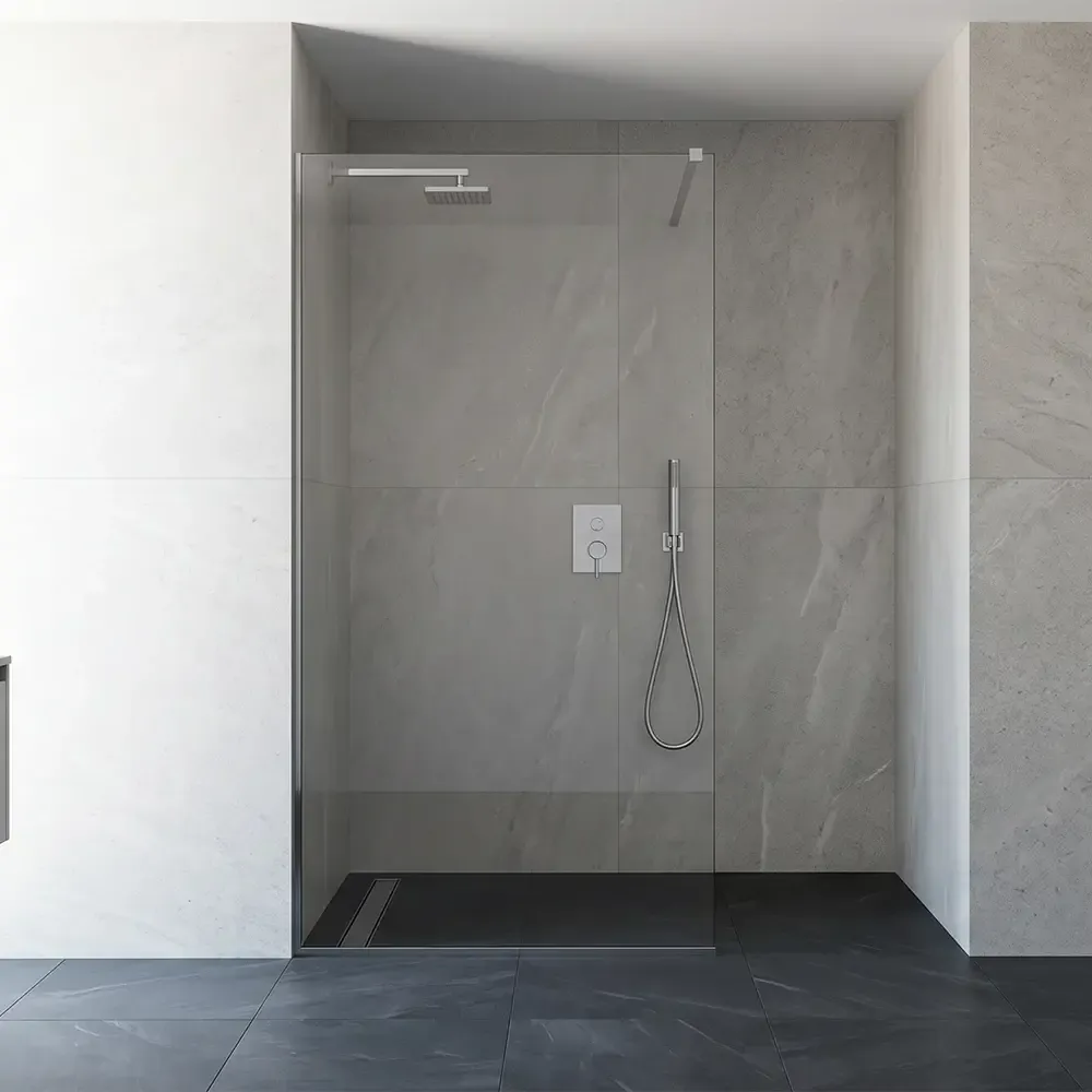 How wide should a fixed shower screen be walk-in sizing guide from Dulles Glass