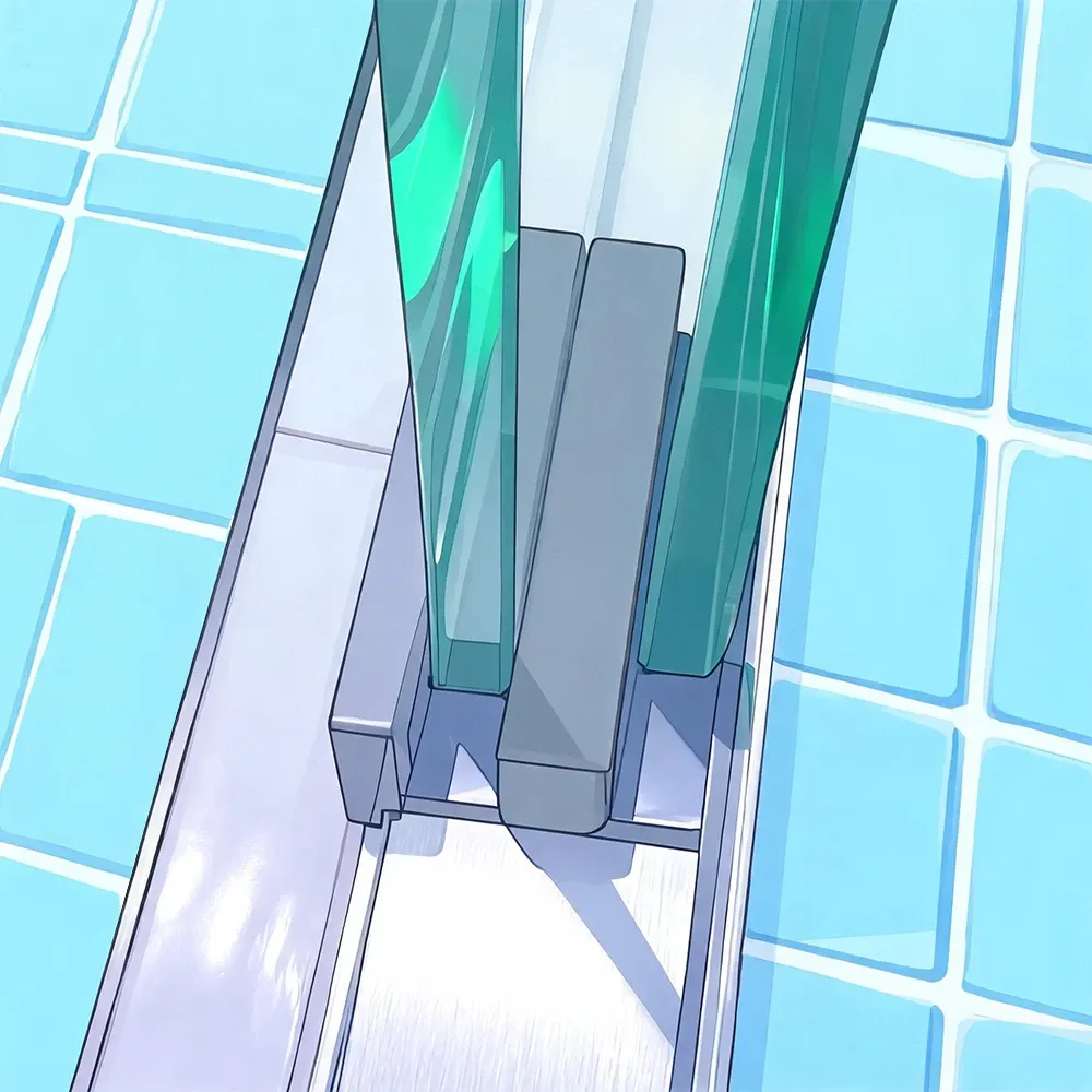 Glass Stop Mechanism