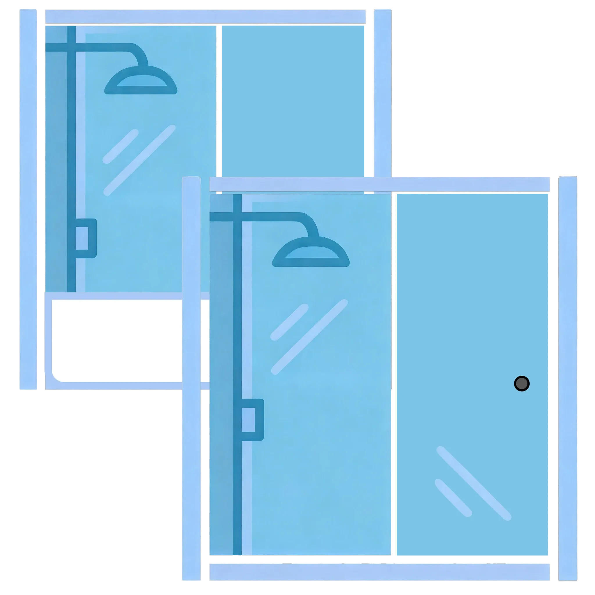 Tub-Height and Full-Height Options