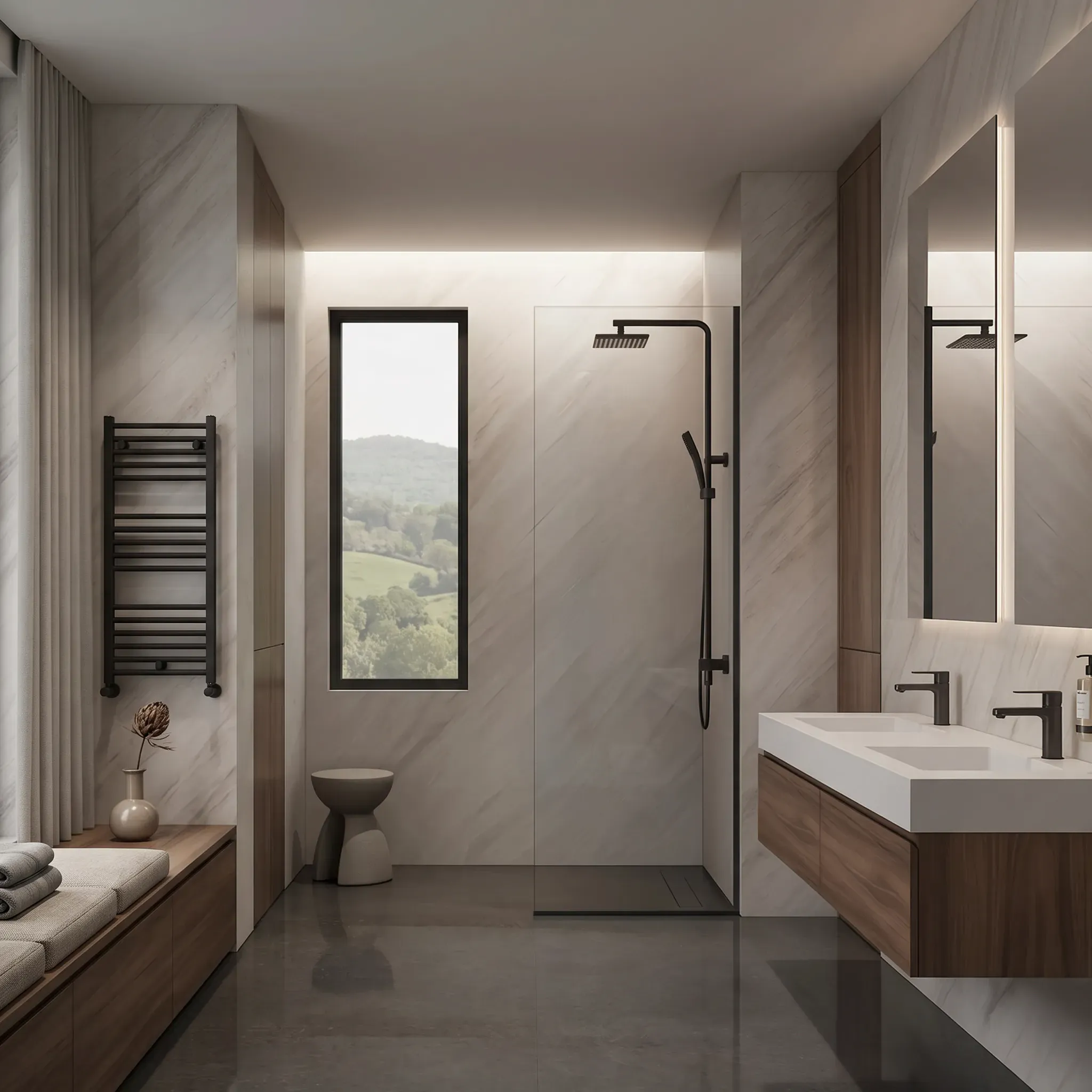 Fixed Glass Panels & Screens shower doors