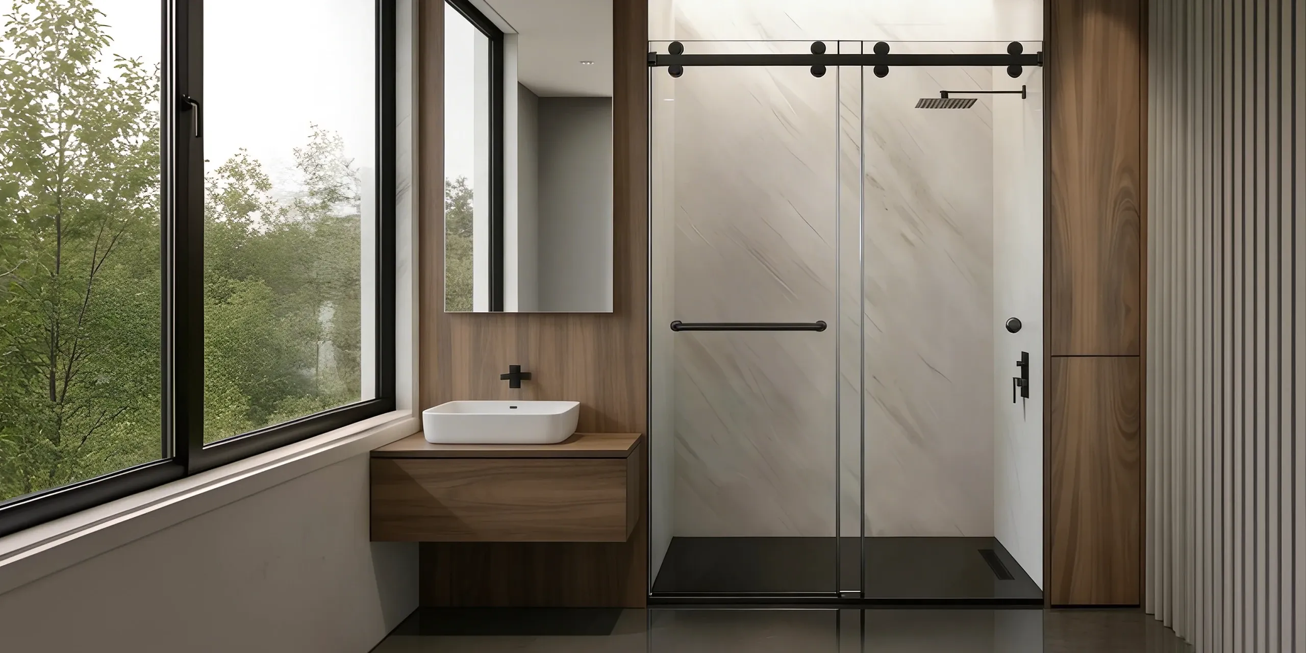 DIY Glass Shower Doors