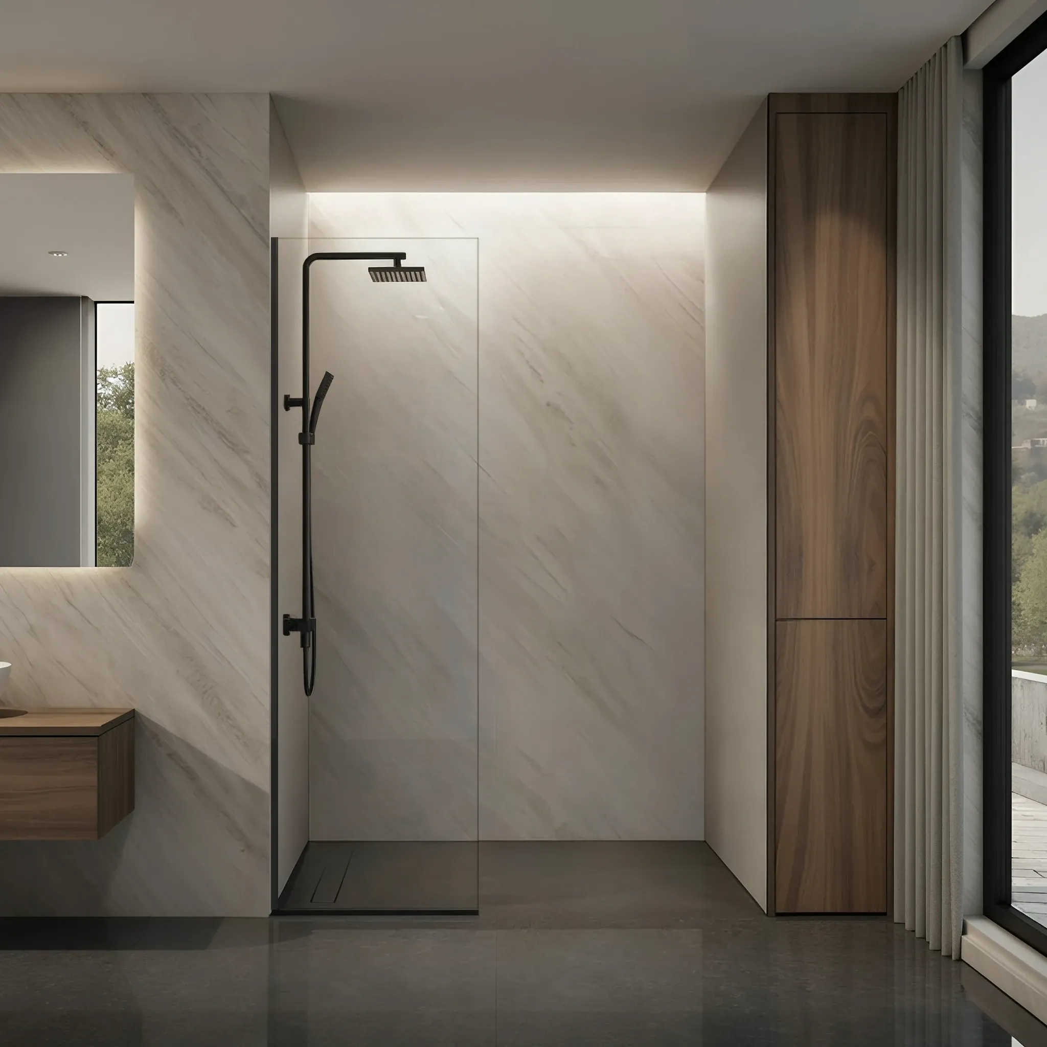 Custom Glass Shower Panels & Screens