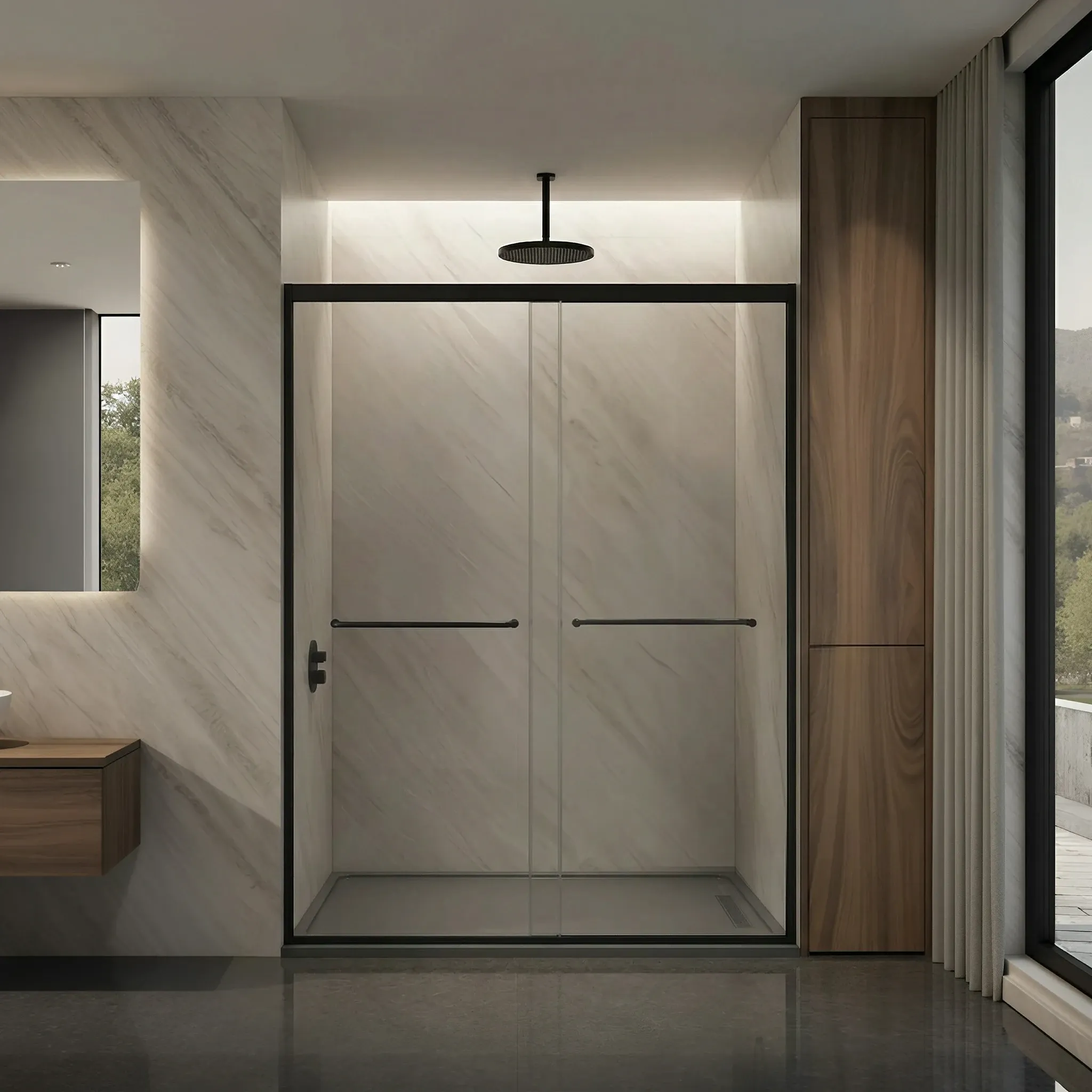 Vera Framed Bypass Sliding Shower Door